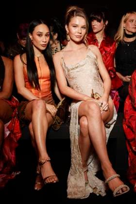 MFW - Roberto Cavalli Front Row MILAN, ITALY - FEBRUARY 27: Ellie Thumann attends Roberto Cavalli’s fashion show during the Milan Fashion Week - Womenswear Fall Winter 2025 2026 on February 27, 2025 in Milan, Italy. Photo by Marco Piovanotto ABACAPRESS.COM Milan Italy  Copyright: xPiovanottoxMarco ABACAx