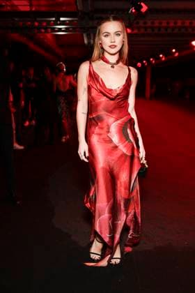MFW - Roberto Cavalli Front Row MILAN, ITALY - FEBRUARY 27: Emma Brooks attends Roberto Cavalli’s fashion show during the Milan Fashion Week - Womenswear Fall Winter 2025 2026 on February 27, 2025 in Milan, Italy. Photo by Marco Piovanotto ABACAPRESS.COM Milan Italy  Copyright: xPiovanottoxMarco ABACAx