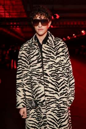 MFW - Roberto Cavalli Front Row MILAN, ITALY - FEBRUARY 27: Michele Bravi attends Roberto Cavalli’s fashion show during the Milan Fashion Week - Womenswear Fall Winter 2025 2026 on February 27, 2025 in Milan, Italy. Photo by Marco Piovanotto ABACAPRESS.COM Milan Italy  Copyright: xPiovanottoxMarco ABACAx