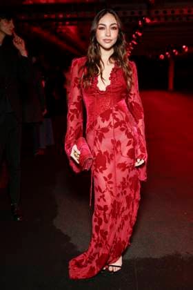 MFW - Roberto Cavalli Front Row MILAN, ITALY - FEBRUARY 27: Valentina Cabassi attends Roberto Cavalli’s fashion show during the Milan Fashion Week - Womenswear Fall Winter 2025 2026 on February 27, 2025 in Milan, Italy. Photo by Marco Piovanotto ABACAPRESS.COM Milan Italy  Copyright: xPiovanottoxMarco ABACAx