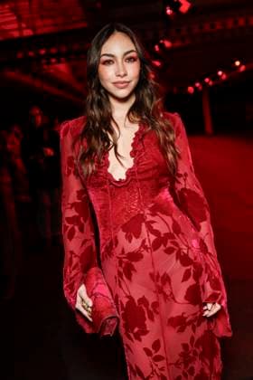 MFW - Roberto Cavalli Front Row MILAN, ITALY - FEBRUARY 27: Valentina Cabassi attends Roberto Cavalli’s fashion show during the Milan Fashion Week - Womenswear Fall Winter 2025 2026 on February 27, 2025 in Milan, Italy. Photo by Marco Piovanotto ABACAPRESS.COM Milan Italy  Copyright: xPiovanottoxMarco ABACAx