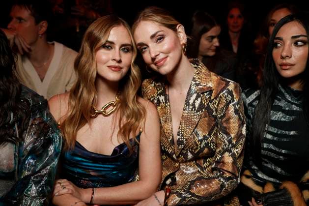 MFW - Roberto Cavalli Front Row MILAN, ITALY - FEBRUARY 27: Valentina Ferragni, Chiara Ferragni attend Roberto Cavalli’s fashion show during the Milan Fashion Week - Womenswear Fall Winter 2025 2026 on February 27, 2025 in Milan, Italy. Photo by Marco Piovanotto ABACAPRESS.COM Milan Italy  Copyright: xPiovanottoxMarco ABACAx