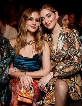 MFW - Roberto Cavalli Front Row MILAN, ITALY - FEBRUARY 27: Valentina Ferragni, Chiara Ferragni attend Roberto Cavalli’s fashion show during the Milan Fashion Week - Womenswear Fall Winter 2025 2026 on February 27, 2025 in Milan, Italy. Photo by Marco Piovanotto ABACAPRESS.COM Milan Italy  Copyright: xPiovanottoxMarco ABACAx