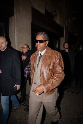 ASAP Rocky At Ray Ban Party - Milan AASAP Rocky seen arriving at Rayban for ASAP Rocky dinner during the Milan Fashion Week Womenswear Fall Winter 2025 2026 on February 27, 2025 in Milan, Italy. Photo by Florian Poitout ABACAPRESS.COM Milan Italy  Copyright: xPoitoutxFlorian ABACAx