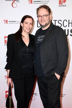 Ulrike Frank and Marc Schubring at the 16 German Music Writers Prize of GEMA 2025 at The Ritz Carlton Hotel Berlin, 27 02 2025 Foto:xN.xKubelkax xFuturexImagex musikautorenpreis_5211