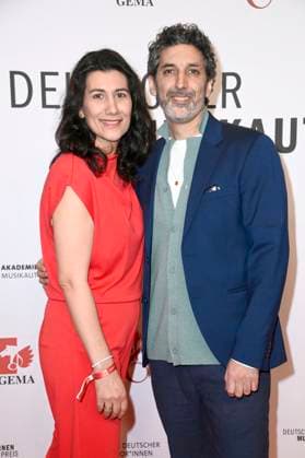 Cymin Schwarz and Ketan Bhatti from Trickster Orchestra at GEMAs 16 German Music Authors Award 2025 at The Ritz Carlton Hotel Berlin, 27 02 2025 Foto:xN.xKubelkax xFuturexImagex musikautorenpreis_5261