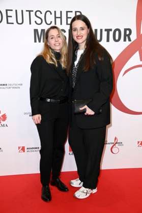 Susan Scharnowski and Sara Glojnaric at the 16 German Music Writers Prize of GEMA 2025 at The Ritz Carlton Hotel Berlin, 27 02 2025 Foto:xN.xKubelkax xFuturexImagex musikautorenpreis_5265