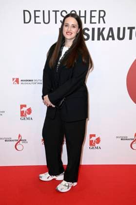 Sara Glojnaric at the 16 German Music Writers Prize of GEMA 2025 at The Ritz Carlton Hotel Berlin, 27 02 2025 Foto:xN.xKubelkax xFuturexImagex musikautorenpreis_5267