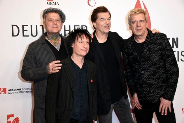 Andreas von Holst, Vom Ritchie, Campino and Andreas Meurer from Die Toten Hosen at GEMAs 16 German Music Writers Award 2025 at The Ritz Carlton Hotel Berlin, 27 02 2025 Foto:xN.xKubelkax xFuturexImagex musikautorenpreis_5300