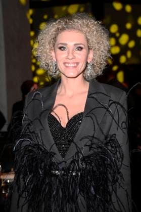 Sabrina Weckerlin at the 16 German Music Authors Prize of GEMA 2025 at The Ritz Carlton Hotel Berlin, 27 02 2025 Foto:xN.xKubelkax xFuturexImagex musikautorenpreis_5330