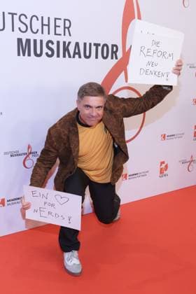 27 02 2025 , Moritz Eggert on the red carpet for the German Music Author Award 2025, The Ritz Carlton, Berlin, Berlin