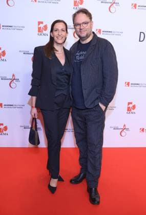 27 02 2025 , Ulrike Frank and Marc Schubring on the red carpet for the German Music Author Award 2025, The Ritz Carlton, Berlin, Berlin
