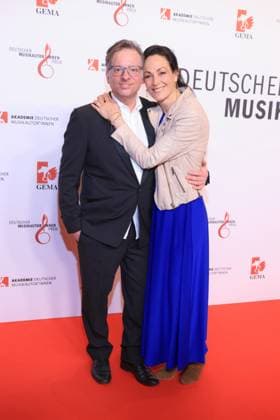 27 02 205, Martin and Annic Barbara Lingnau on the red carpet for the German Music Author Award 2025, The Ritz Carlton, Berlin, Berlin