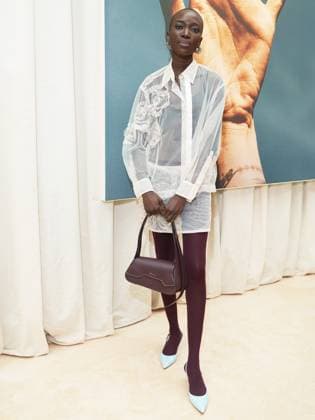 Milan, Milan Women s Fashion Week: Fall Winter 2025 26 - Santoni Presentation - Guests In the photo: Amina Seck  Copyright: xRiccardoxGiordanox xipa-agency.netx xRiccardoxGiordanox IPA_Agency_IPA54689228