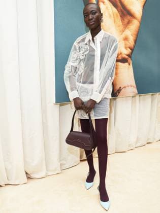 Milan, Milan Women s Fashion Week: Fall Winter 2025 26 - Santoni Presentation - Guests In the photo: Amina Seck  Copyright: xRiccardoxGiordanox xipa-agency.netx xRiccardoxGiordanox IPA_Agency_IPA54689233