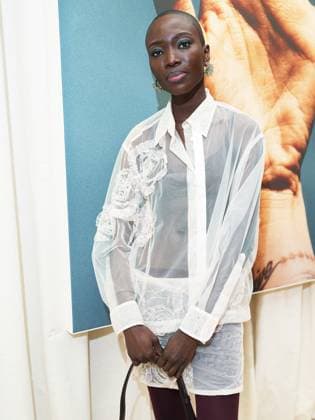 Milan, Milan Women s Fashion Week: Fall Winter 2025 26 - Santoni Presentation - Guests In the photo: Amina Seck  Copyright: xRiccardoxGiordanox xipa-agency.netx xRiccardoxGiordanox IPA_Agency_IPA54689235