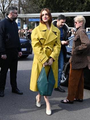Milan, Milan Women s Fashion Week: Fall Winter 2025 - Tod s Fashion Show - Arrivals Milan, Milan Women s Fashion Week: Fall Winter 2025 - Tod s Fashion Show - Arrivals. Pictured: Miriam Leone Milan  Copyright: xIPA ABACAx