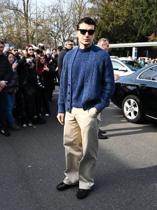 Milan, Milan Women s Fashion Week: Fall Winter 2025 - Tod s Fashion Show - Arrivals Milan, Milan Women s Fashion Week: Fall Winter 2025 - Tod s Fashion Show - Arrivals. Pictured: Giacomo Giorgio Milan  Copyright: xIPA ABACAx