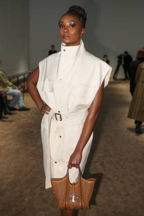 Milan, Italy: Milan, Milan Women s Fashion Week: Fall Winter 2025 26 - Tod s fashion show - front row - In the photo: KiKi Layne Milan Italy  - ZUMAp169 20250228_zea_p169_638 Copyright: xRiccardoxGIordanox