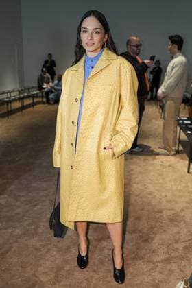 Milan, Milan Women s Fashion Week: Fall Winter 2025 26 - Tod s Fashion Show - front row Milan, Milan Women s Fashion Week: Fall Winter 2025 26 - Tod s fashion show - front row - In the photo: Emanuela Postacchini MILAN Italy  Copyright: xIPA ABACAx
