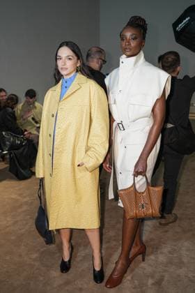 Milan, Milan Women s Fashion Week: Fall Winter 2025 26 - Tod s Fashion Show - front row Milan, Milan Women s Fashion Week: Fall Winter 2025 26 - Tod s fashion show - front row - In the photo: Emanuela Postacchini KiKi Layne MILAN Italy  Copyright: xIPA ABACAx