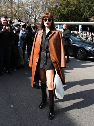 Milan: Milan, Milan Women s Fashion Week: Fall Winter 2025 - Tod s Fashion Show - Arrivals. Pictured: Annalisa Cantante Sciarrone Milan  - ZUMAp169 20250228_zea_p169_694 Copyright: xManuelexMangiarottix