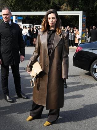 Milan, Milan Women s Fashion Week: Fall Winter 2025 - Tod s Fashion Show - Arrivals Milan, Milan Women s Fashion Week: Fall Winter 2025 - Tod s Fashion Show - Arrivals. Pictured Guest Milan  Copyright: xIPA ABACAx