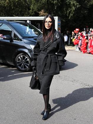 Milan: Milan, Milan Women s Fashion Week: Fall Winter 2025 - Tod s Fashion Show - Arrivals. Pictured Guest Milan  - ZUMAp169 20250228_zea_p169_765 Copyright: xManuelexMangiarottix