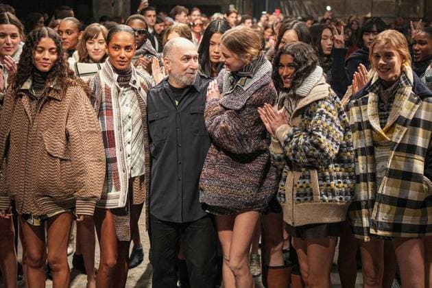 Milan, Milan Women s Fashion Week: Fall Winter 2025 26 - Women s Fashion, Fall Winter 2025 26 - Missoni fashion show - catwalk in the photo: Alberto Caliri with models  Copyright: xRiccardoxGIordanox xipa-agency.netx xRiccardoxGIordanox IPA_Agency_IPA54703079