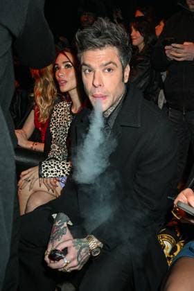 Milan, Milan Women s Fashion Week: Fall Winter 2025 - Women s Fashion, Fall Winter 2025.- Versace fashion show - guests. in the photo: Fedez  Copyright: xSimonaxChiocciax xipa-agency.netx xSimonaxChiocciax IPA_Agency_IPA54704333