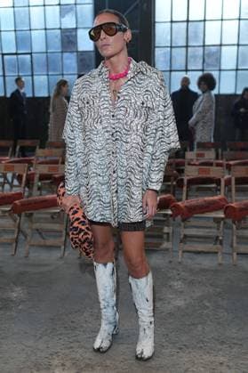 Milan, Milan Women s Fashion Week: Fall Winter 2025 26 - Women s Fashion, Fall Winter 2025 26 - Missoni fashion show - front row in the photo: Guest  Copyright: xRiccardoxGIordanox xipa-agency.netx xRiccardoxGIordanox IPA_Agency_IPA54706534