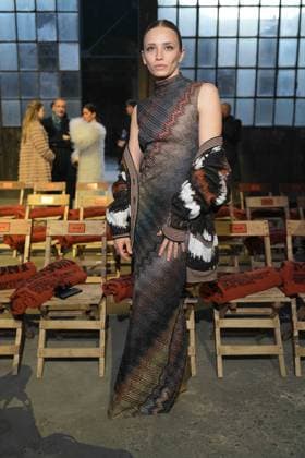 Milan, Milan Women s Fashion Week: Fall Winter 2025 26 - Women s Fashion, Fall Winter 2025 26 - Missoni fashion show - front row in the photo: Guest  Copyright: xRiccardoxGIordanox xipa-agency.netx xRiccardoxGIordanox IPA_Agency_IPA54706706