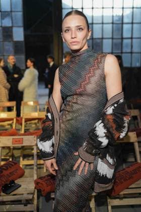 Milan, Milan Women s Fashion Week: Fall Winter 2025 26 - Women s Fashion, Fall Winter 2025 26 - Missoni fashion show - front row in the photo: Guest  Copyright: xRiccardoxGIordanox xipa-agency.netx xRiccardoxGIordanox IPA_Agency_IPA54706711