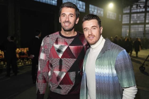 Milan, Milan Women s Fashion Week: Fall Winter 2025 26 - Women s Fashion, Fall Winter 2025 26 - Missoni fashion show - front row in the photo: Ottavio jr Missoni and Giacomo Missoni  Copyright: xRiccardoxGIordanox xipa-agency.netx xRiccardoxGIordanox IPA_Agency_IPA54706960