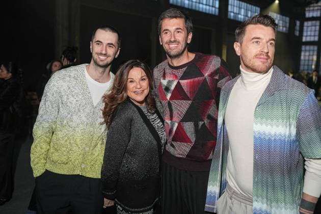 Milan, Milan Women s Fashion Week: Fall Winter 2025 26 - Women s Fashion, Fall Winter 2025 26 - Missoni fashion show - front row in the photo: Marco Missoni Ottavio jr Missoni and Giacomo Missoni  Copyright: xRiccardoxGIordanox xipa-agency.netx xRiccardoxGIordanox IPA_Agency_IPA54706985