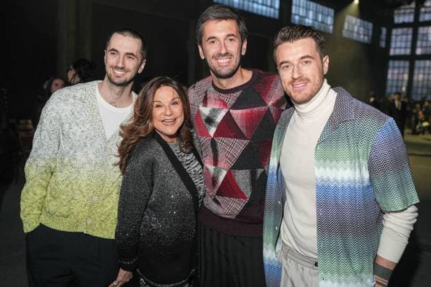 Milan, Milan Women s Fashion Week: Fall Winter 2025 26 - Women s Fashion, Fall Winter 2025 26 - Missoni fashion show - front row in the photo: Marco Missoni Ottavio jr Missoni and Giacomo Missoni  Copyright: xRiccardoxGIordanox xipa-agency.netx xRiccardoxGIordanox IPA_Agency_IPA54706994