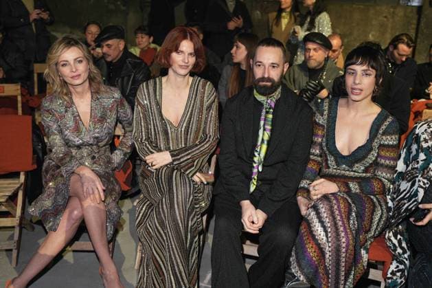 Milan, Milan Women s Fashion Week: Fall Winter 2025 26 - Women s Fashion, Fall Winter 2025 26 - Missoni fashion show - front row in the photo: Violante Placido Chiara Galeazzo Coma_Cose  Copyright: xRiccardoxGIordanox xipa-agency.netx xRiccardoxGIordanox IPA_Agency_IPA54707070