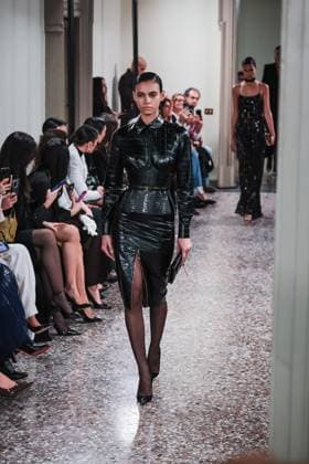 Milan, Milan Women s Fashion Week: Fall Winter 2025 - Women s Fashion, Fall Winter 2025 - Elisabetta Franchi Fashion Show - Catwalk. In the photo: Model  Copyright: xAlessandroxBremecx xipa-agency.netx xx IPA_Agency_IPA54712968