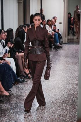 Milan, Milan Women s Fashion Week: Fall Winter 2025 - Women s Fashion, Fall Winter 2025 - Elisabetta Franchi Fashion Show - Catwalk. In the photo: Model  Copyright: xAlessandroxBremecx xipa-agency.netx xx IPA_Agency_IPA54713004