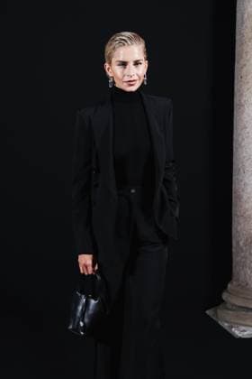 Milan, Milan Women s Fashion Week: Fall Winter 2025 - Women s Fashion, Fall Winter 2025 - Elisabetta Franchi Fashion Show - Front Row Guests. In the photo: Caroline Caro Daur (Influencer)  Copyright: xAlessandroxBremecx xipa-agency.netx xx IPA_Agency_IPA54713352