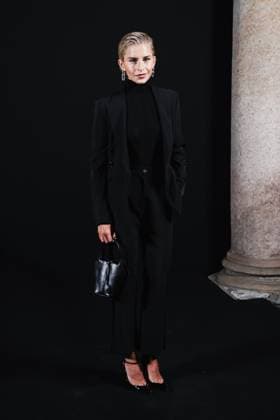 Milan, Milan Women s Fashion Week: Fall Winter 2025 - Women s Fashion, Fall Winter 2025 - Elisabetta Franchi Fashion Show - Front Row Guests. In the photo: Caroline Caro Daur (Influencer)  Copyright: xAlessandroxBremecx xipa-agency.netx xx IPA_Agency_IPA54713355