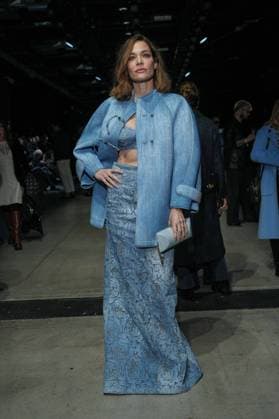 Milan, Milan Women s Fashion Week: Fall Winter 2025 26 - Women s Fashion, Fall Winter 2025 26 - Ermanno Scervino fashion show - front row in the photo: Laura Chiatti  Copyright: xRiccardoxGIordanox xipa-agency.netx xRiccardoxGIordanox IPA_Agency_IPA54726867