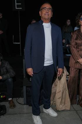 Milan, Milan Women s Fashion Week: Fall Winter 2025 26 - Women s Fashion, Fall Winter 2025 26 - Ermanno Scervino fashion show - front row in the photo: Carlo Conti  Copyright: xRiccardoxGIordanox xipa-agency.netx xRiccardoxGIordanox IPA_Agency_IPA54726888