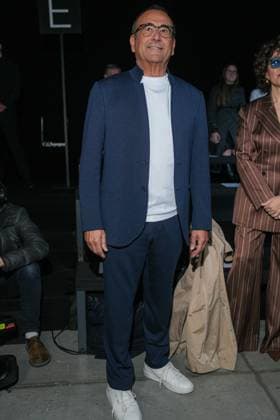 Milan, Milan Women s Fashion Week: Fall Winter 2025 26 - Women s Fashion, Fall Winter 2025 26 - Ermanno Scervino fashion show - front row in the photo: Carlo Conti  Copyright: xRiccardoxGIordanox xipa-agency.netx xRiccardoxGIordanox IPA_Agency_IPA54726892