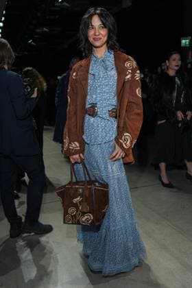 Milan, Milan Women s Fashion Week: Fall Winter 2025 26 - Women s Fashion, Fall Winter 2025 26 - Ermanno Scervino fashion show - front row in the photo: Asia Argento  Copyright: xRiccardoxGIordanox xipa-agency.netx xRiccardoxGIordanox IPA_Agency_IPA54726937