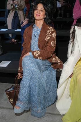 Milan, Milan Women s Fashion Week: Fall Winter 2025 26 - Women s Fashion, Fall Winter 2025 26 - Ermanno Scervino fashion show - front row in the photo: Asia Argento  Copyright: xRiccardoxGIordanox xipa-agency.netx xRiccardoxGIordanox IPA_Agency_IPA54726959