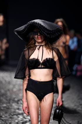 Moschino Ready to wear fall winter 2025:26 MILAN February 2025 Moschino Ready to wear fall winter 2025:26 MILAN February 2025, Credit:Zeppelin Avalon  Copyright: xZeppelinx xAvalonx 0970459974