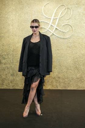 Milan, Milan Women s Fashion Week: Fall Winter 2025 26 - Women s Fashion, Fall Winter 2025 26 - Luisa Spagnoli fashion show - arrivals in the photo: Clizia Incorvaia  Copyright: xRiccardoxGIordanox xipa-agency.netx xModaxMilanox IPA_Agency_IPA54732751