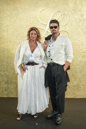 Milan, Milan Women s Fashion Week: Fall Winter 2025 26 - Women s Fashion, Fall Winter 2025 26 - Luisa Spagnoli fashion show - arrivals in the photo: Mariano Di Vaio Eleonora Brunacci Di Vaio  Copyright: xRiccardoxGIordanox xipa-agency.netx xModaxMilanox IPA_Agency_IPA54732550