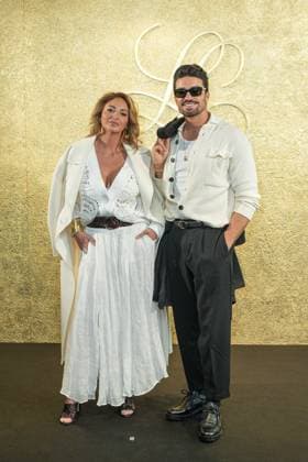 Milan, Milan Women s Fashion Week: Fall Winter 2025 26 - Women s Fashion, Fall Winter 2025 26 - Luisa Spagnoli fashion show - arrivals in the photo: Mariano Di Vaio Eleonora Brunacci Di Vaio  Copyright: xRiccardoxGIordanox xipa-agency.netx xModaxMilanox IPA_Agency_IPA54732556